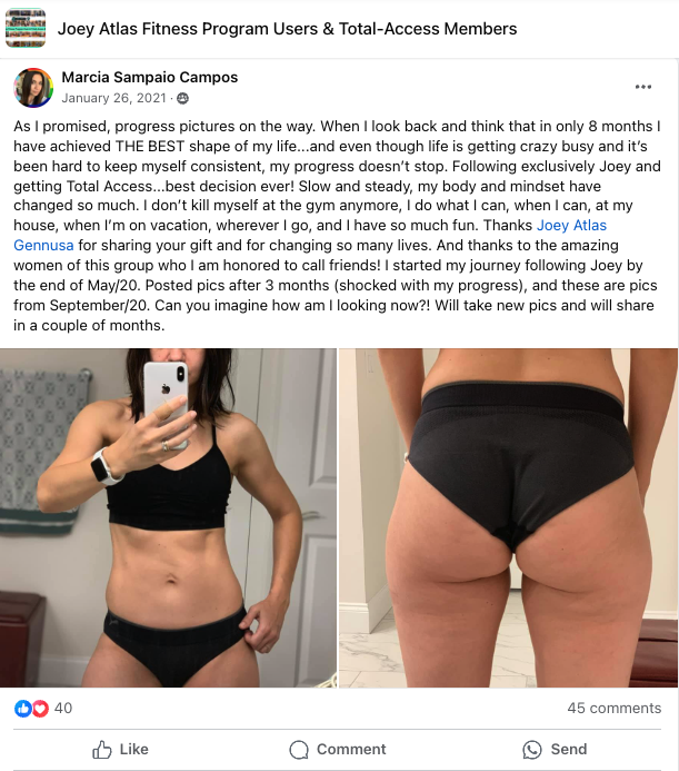 * The sweet thing is - your unique results may vary - because every woman is unique of course. This is why specific results are not guaranteed. Especially when we consider how many different female body-types there are. (Ectomorph, Mesomorph, Endomorph) Both Shirlee and Kimberly are considered Ectomorphs: Thin, lanky, slender, with a small frame and lower mass.